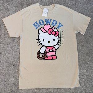 Sanrio Cream Hello Kitty Howdy T-Shirt
